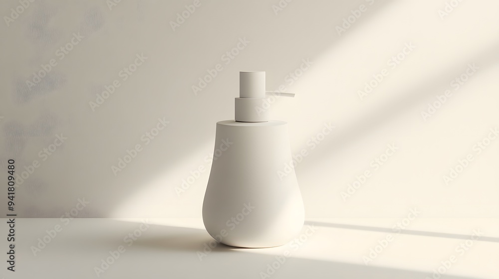 Minimalist Soap Dispenser: A simple, white soap dispenser with a clean design, centered on a white background, with soft lighting to enhance its form.
Minimalist Soap Dispenser: A simple, white soap dispenser with a clean design, centered on a white background, with soft lighting to enhance its form.