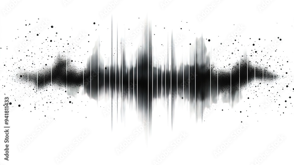 Png sound wave equalizer element, transparent background