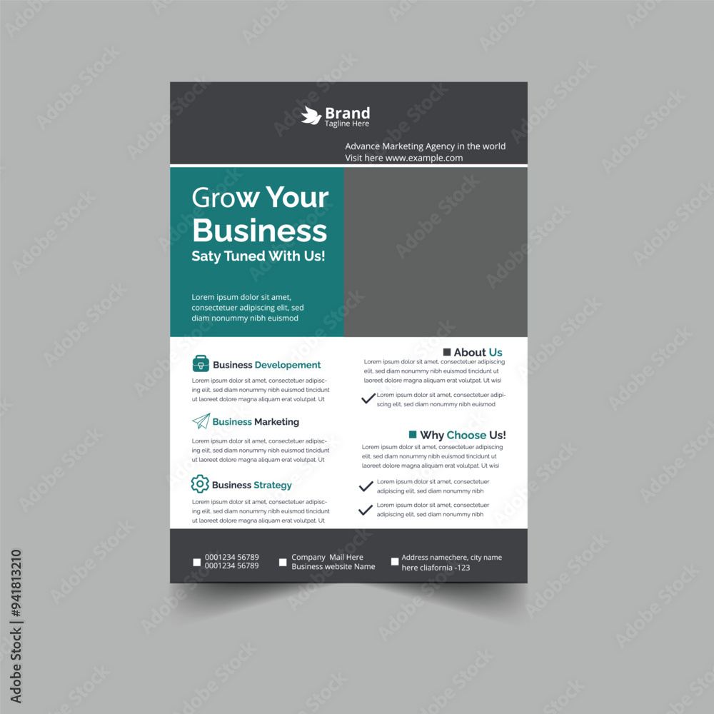 Obraz premium Corporate Flyer Business Desing