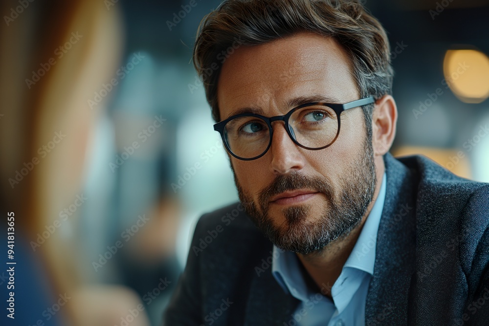 a business consultant presenting a new strategy to a client a business consultant presenting a new strategy to a client