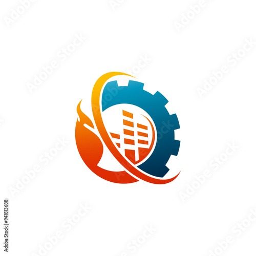 welding engineering logo isolated on white background. vector