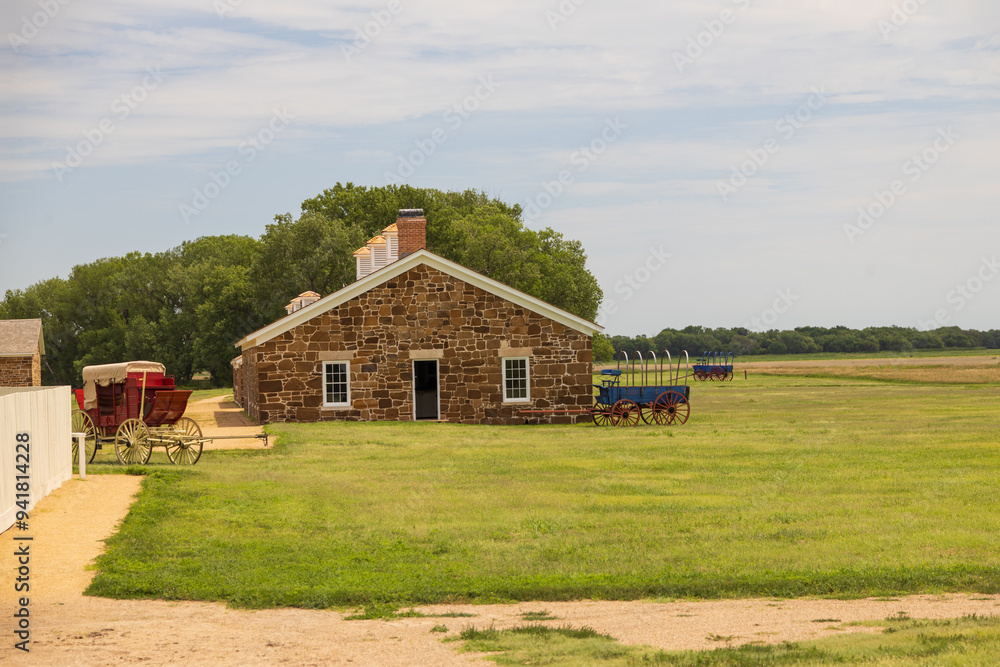 Buildings at Fort Larned National Historic Site, Kansas Buildings at Fort Larned National Historic Site, Kansas