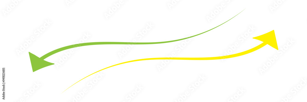 long curve arrow vector set illustration long curve arrow vector set illustration