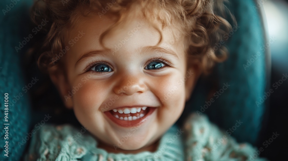 A heartwarming image of a toddler with curly hair and bright blue eyes, captured in a moment of pure joy and innocence with a wide, radiant smile on their face. A heartwarming image of a toddler with curly hair and bright blue eyes, captured in a moment of pure joy and innocence with a wide, radiant smile on their face.