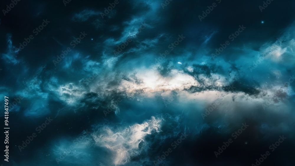 Dramatic Cosmic Clouds In Deep Space Creating A Stunning Astronomical Scene With Intense Blues And Whites Dramatic Cosmic Clouds In Deep Space Creating A Stunning Astronomical Scene With Intense Blues And Whites