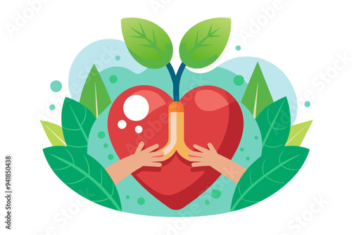  Organ donation day vector art illustration photo