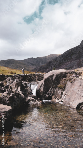 Snowdonia, Wales, Watkins Path Waterfall