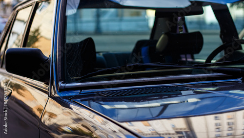 Wallpaper Mural Old German car in the city of Kharkov. Torontodigital.ca