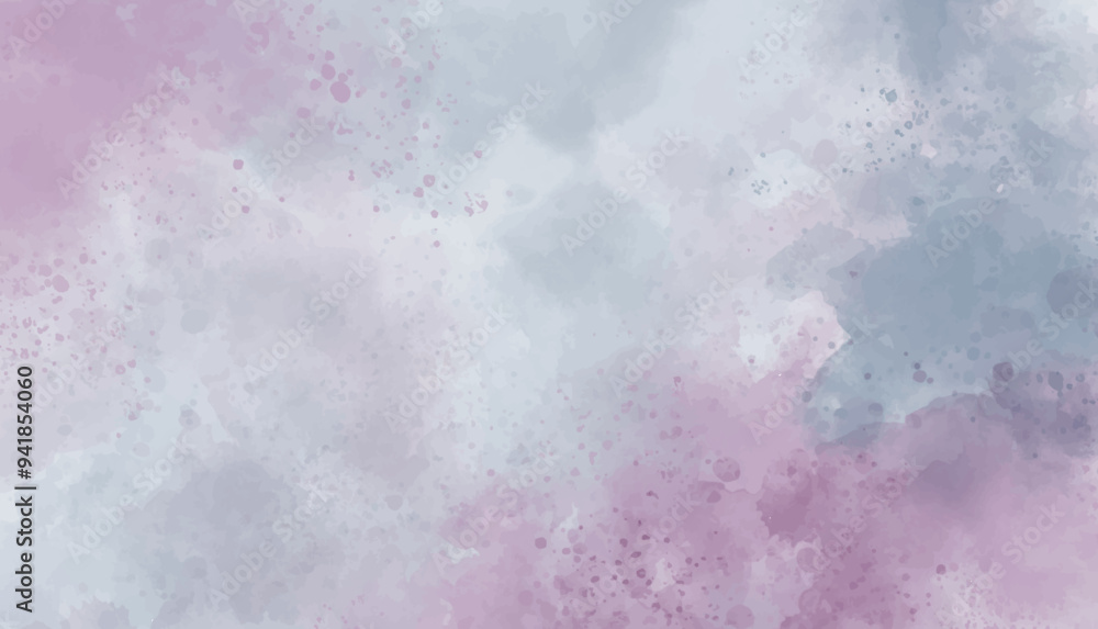 Obraz premium Abstract horizontal watercolor background. Hand drawn vector texture. Brush stroked painting pastel color watercolour