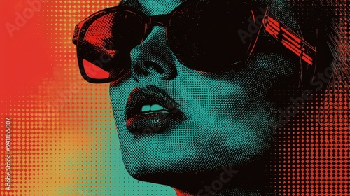 Retro Color Halftone Effect Actions for Photoshop - Vintage Filter Overlay Gradients Pack