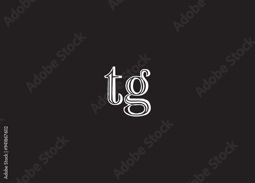 TG letter logo design and initial logo design