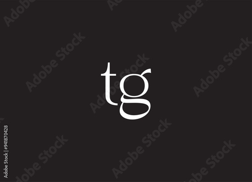 TG letter logo design and initial logo design