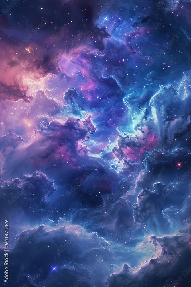 This image portrays stunning celestial nebulae in deep space, forming intricate patterns of colorful cosmic clouds with vivid details. This image portrays stunning celestial nebulae in deep space, forming intricate patterns of colorful cosmic clouds with vivid details.