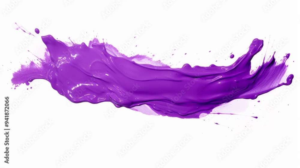 Smear and texture of purple lipstick or acrylic paint isolated on white background. Neural network ai generated art Smear and texture of purple lipstick or acrylic paint isolated on white background. Neural network ai generated art
