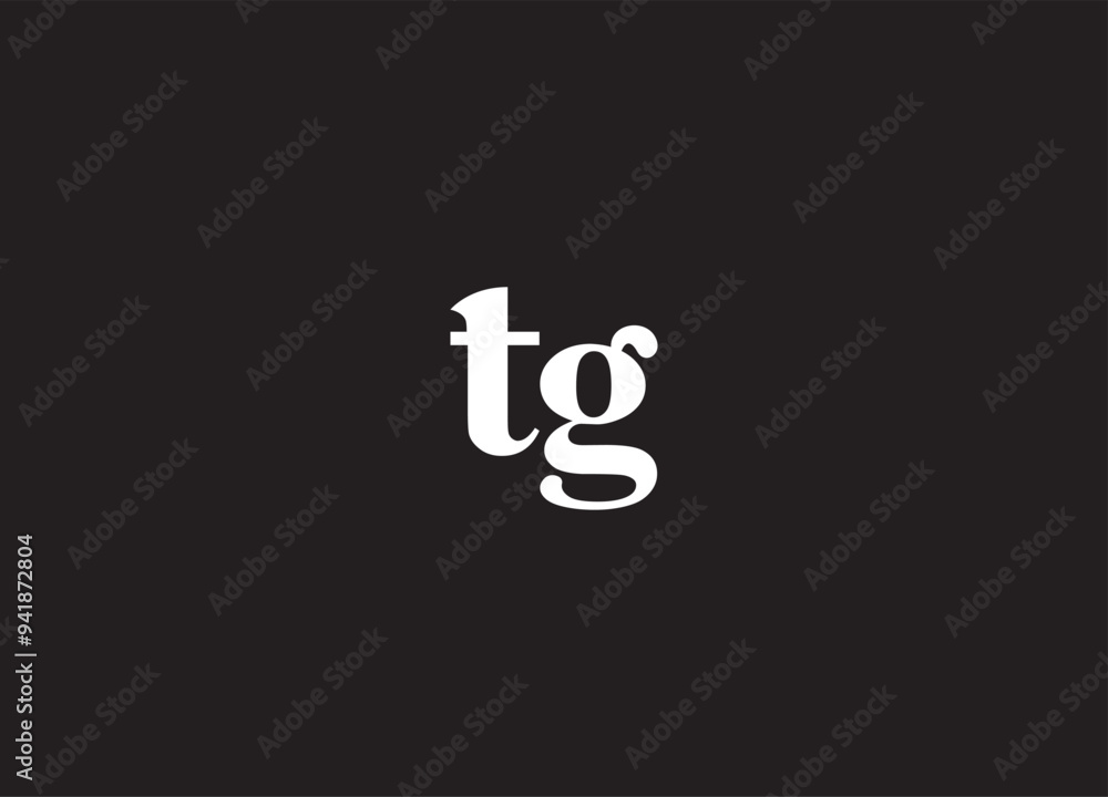 TG letter logo design and initial logo design TG letter logo design and initial logo design
