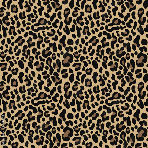 leopard design vector pattern seamless modern stylish background for textile