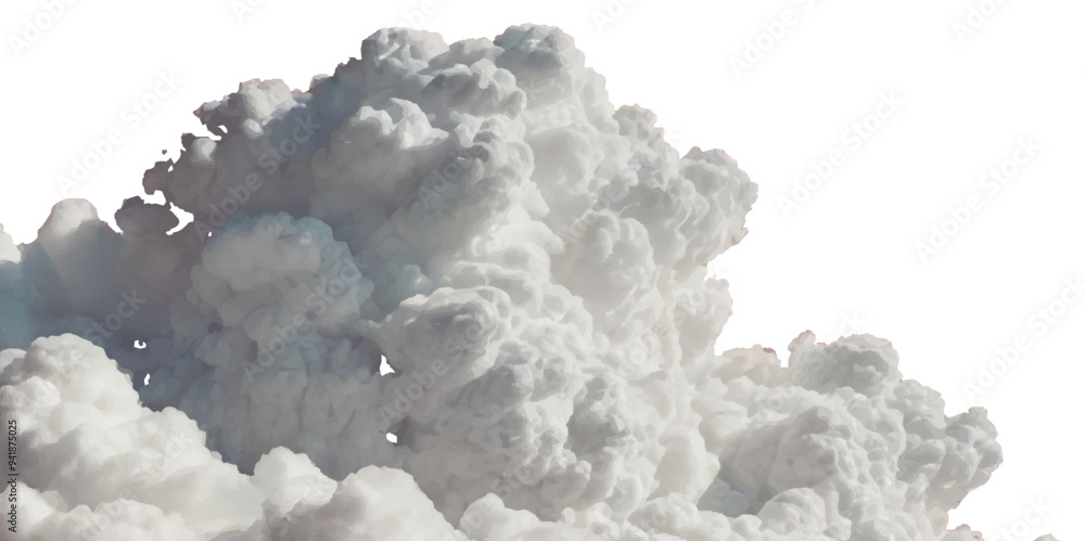 Vector realistic cutout clean cloud of smoke or fog. Fog or cloud on an isolated transparent background. Haze fog clouds on transparent background. Vector realistic cutout clean cloud of smoke or fog. Fog or cloud on an isolated transparent background. Haze fog clouds on transparent background.