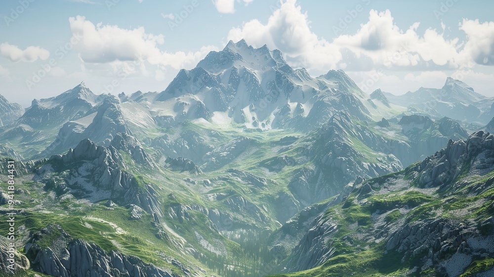 Fototapeta premium Background of Mountain View