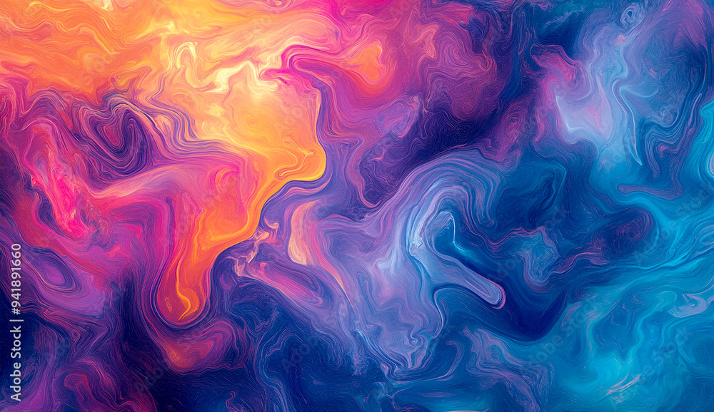 Generate an abstract background with vibrant rainbow colors