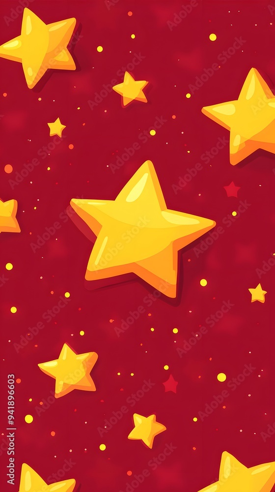 Yellow Stars on Red Background, Abstract Image, Texture, Pattern, Wallpaper, Cover and Screen of Smartphone, Cell Phone, Computer, Laptop, 9:16 and 16:9 Format Yellow Stars on Red Background, Abstract Image, Texture, Pattern, Wallpaper, Cover and Screen of Smartphone, Cell Phone, Computer, Laptop, 9:16 and 16:9 Format