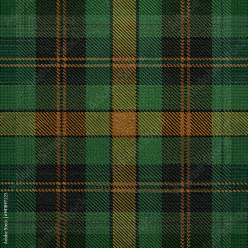 green plaid pattern