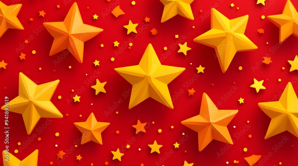 Yellow Stars on Red Background, Abstract Image, Texture, Pattern, Wallpaper, Cover and Screen of Smartphone, Cell Phone, Computer, Laptop, 9:16 and 16:9 Format Yellow Stars on Red Background, Abstract Image, Texture, Pattern, Wallpaper, Cover and Screen of Smartphone, Cell Phone, Computer, Laptop, 9:16 and 16:9 Format