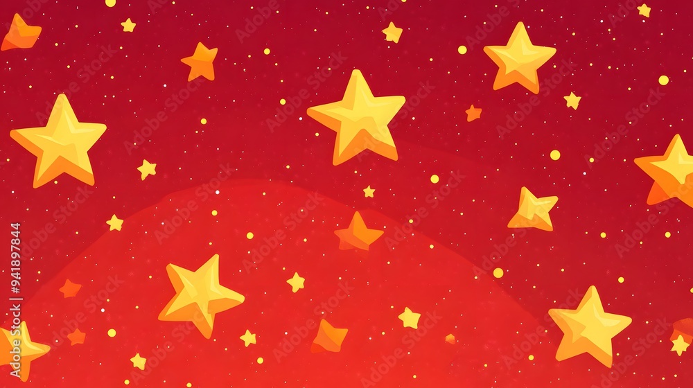 Yellow Stars on Red Background, Abstract Image, Texture, Pattern, Wallpaper, Cover and Screen of Smartphone, Cell Phone, Computer, Laptop, 9:16 and 16:9 Format Yellow Stars on Red Background, Abstract Image, Texture, Pattern, Wallpaper, Cover and Screen of Smartphone, Cell Phone, Computer, Laptop, 9:16 and 16:9 Format