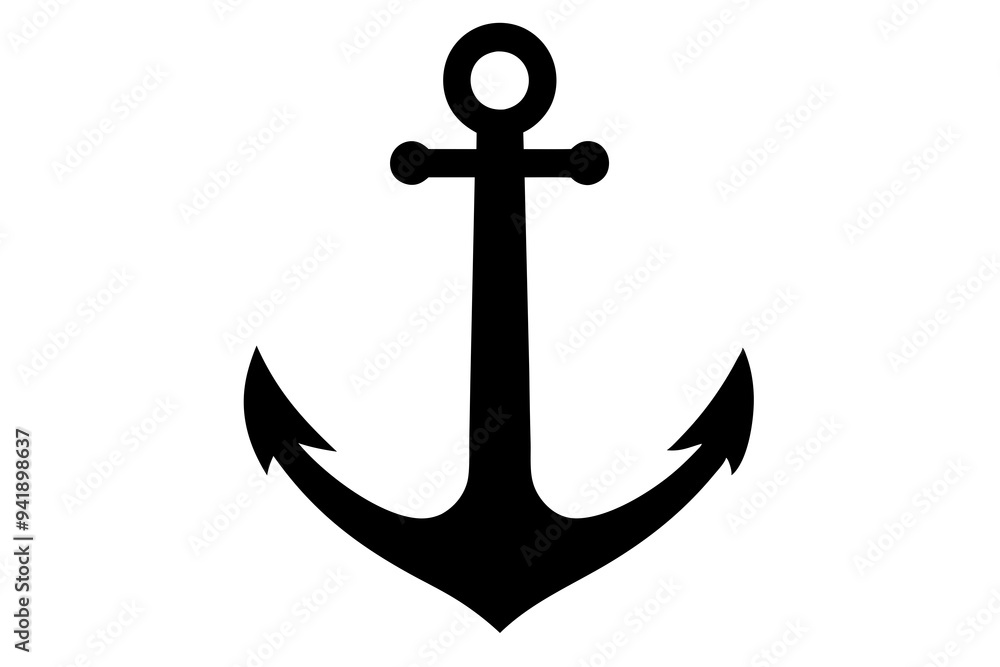 Anchor silhouette vector design Anchor silhouette vector design
