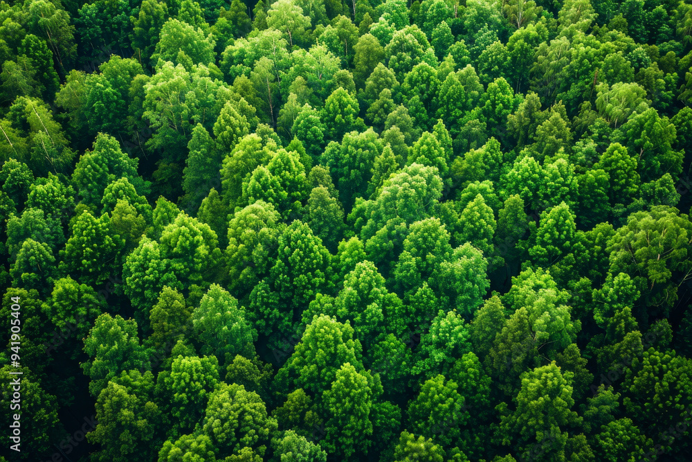 A lush green forest with many trees A lush green forest with many trees