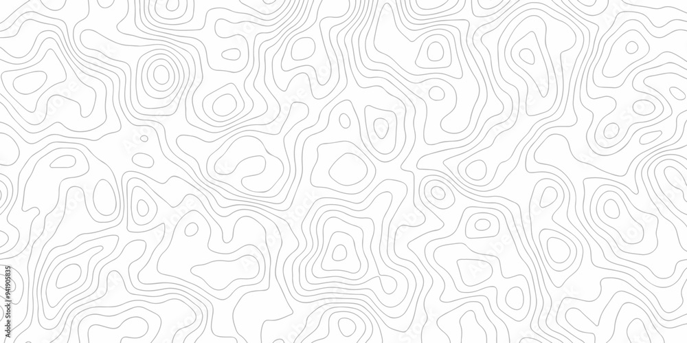 Vector geography landscape Topo contour map on white background, Topographic contour lines. Seamless pattern with lines Topographic map. Geographic mountain relief diagram line wave carve pattern. Vector geography landscape Topo contour map on white background, Topographic contour lines. Seamless pattern with lines Topographic map. Geographic mountain relief diagram line wave carve pattern.