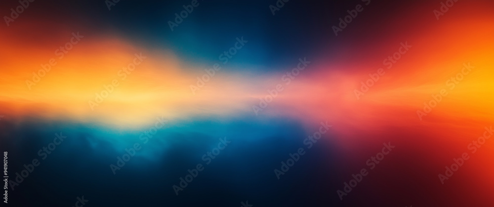 Dynamic Gradient Abstract Background: Trendy Blue and Orange Color Transition for Modern Designs