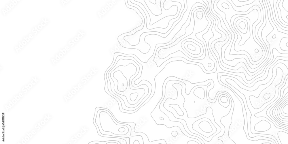Vector geography landscape Topo contour map on white background, Topographic contour lines. Seamless pattern with lines Topographic map. Geographic mountain relief diagram line wave carve pattern. Vector geography landscape Topo contour map on white background, Topographic contour lines. Seamless pattern with lines Topographic map. Geographic mountain relief diagram line wave carve pattern.