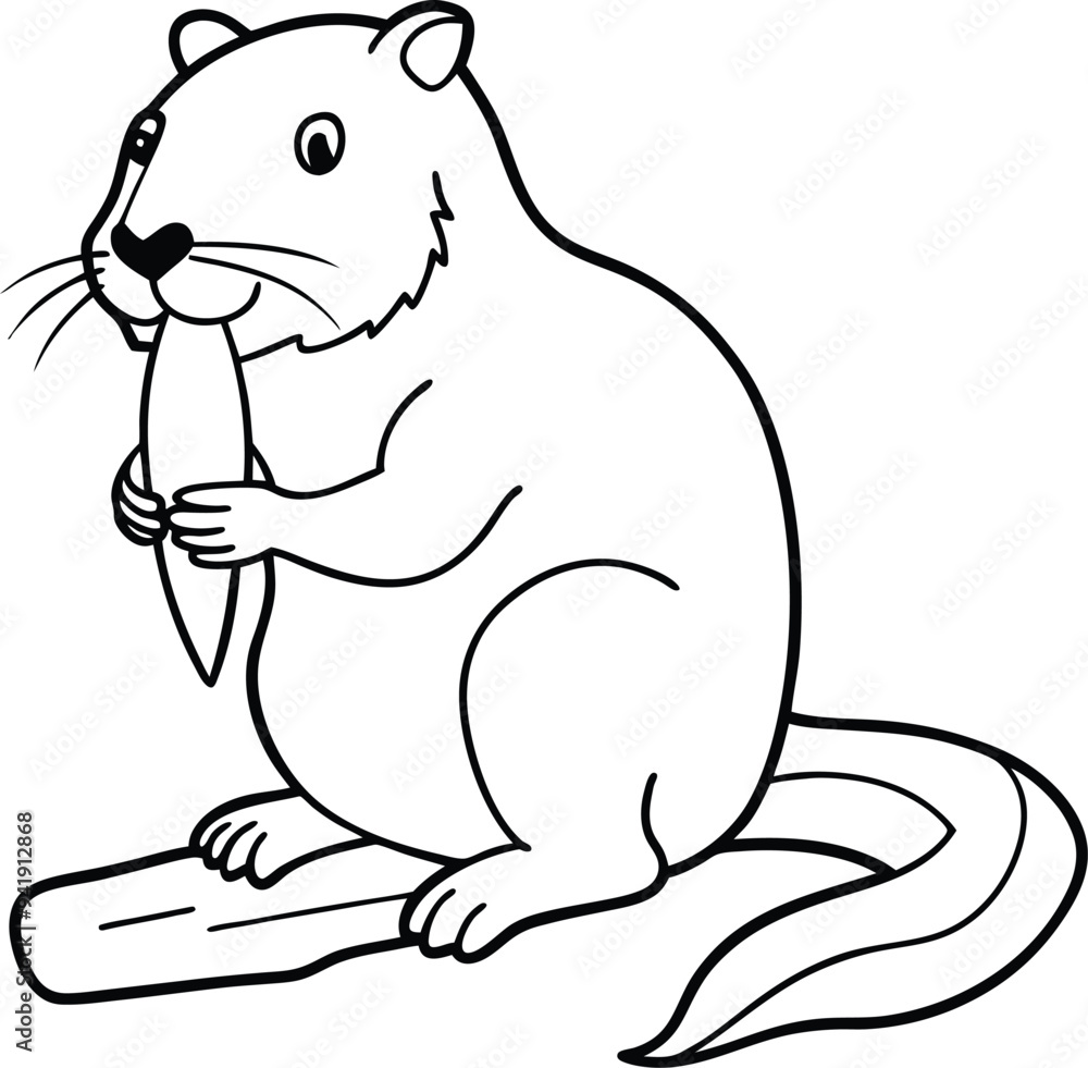 Charming beaver illustration with clean lines ideal for a kids coloring book encouraging imaginative and artistic play
Charming beaver illustration with clean lines ideal for a kids coloring book encouraging imaginative and artistic play