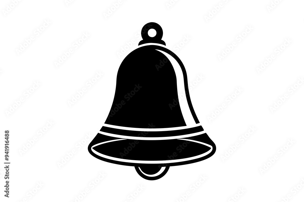 Bell icon on a white background Bell icon on a white background