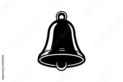 Bell icon on a white background