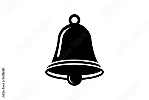 Bell icon on a white background