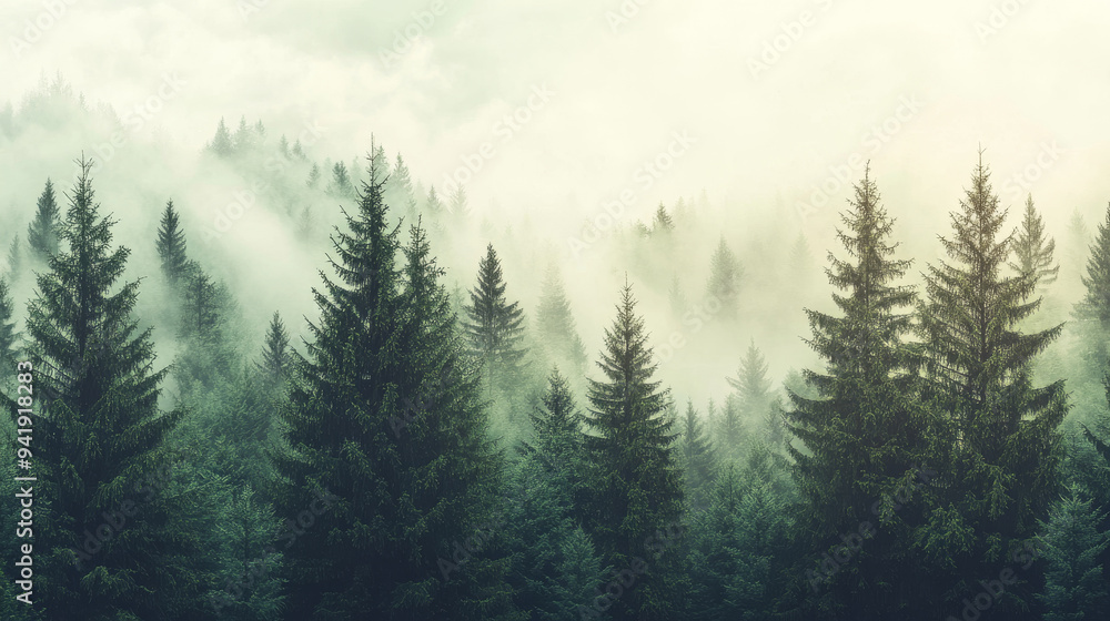 Fototapeta premium Misty Forest