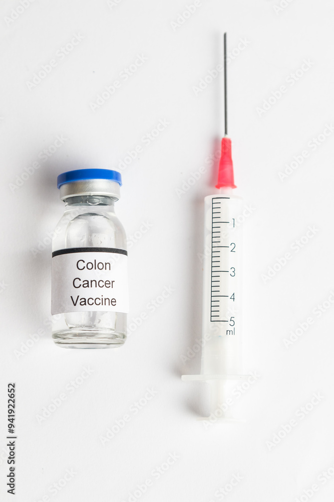 Medical Vial with label on a white background Medical Vial with label on a white background