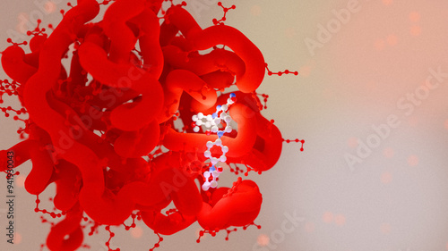 Apixaban oral anticoagulant, illustration