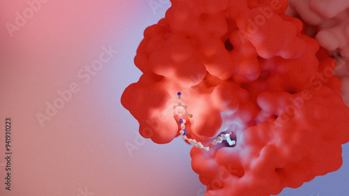 Mezigdomide multiple myeloma drug, illustration photo