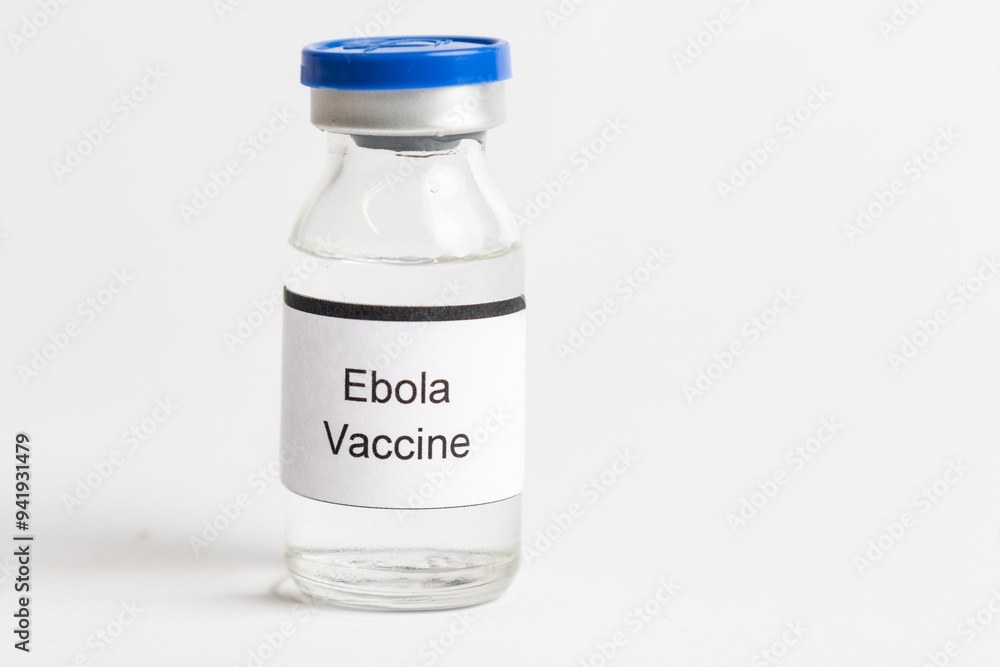 Medical Vial with label on a white background Medical Vial with label on a white background
