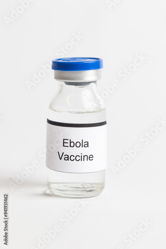 Medical Vial with label on a white background