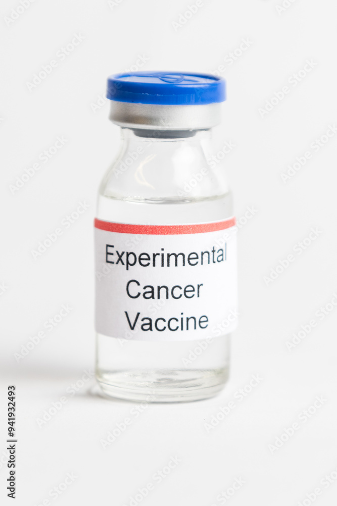 Medical Vial with label on a white background Medical Vial with label on a white background