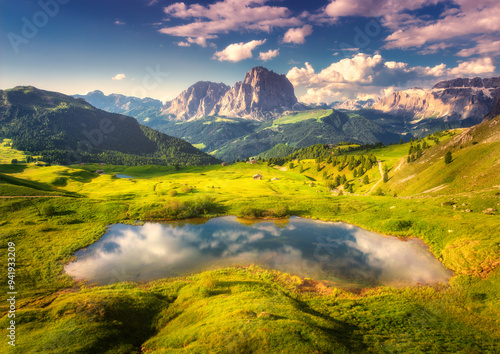 Aerial view of little alpin...