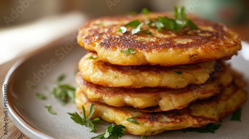 Sausage and potato pancakes