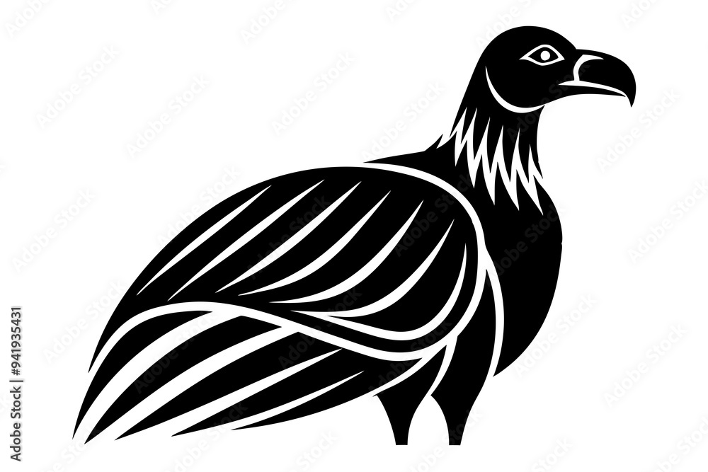 Obraz premium Condor vector on a white background