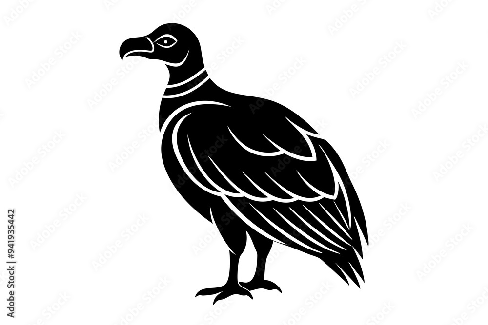 Fototapeta premium Condor vector on a white background