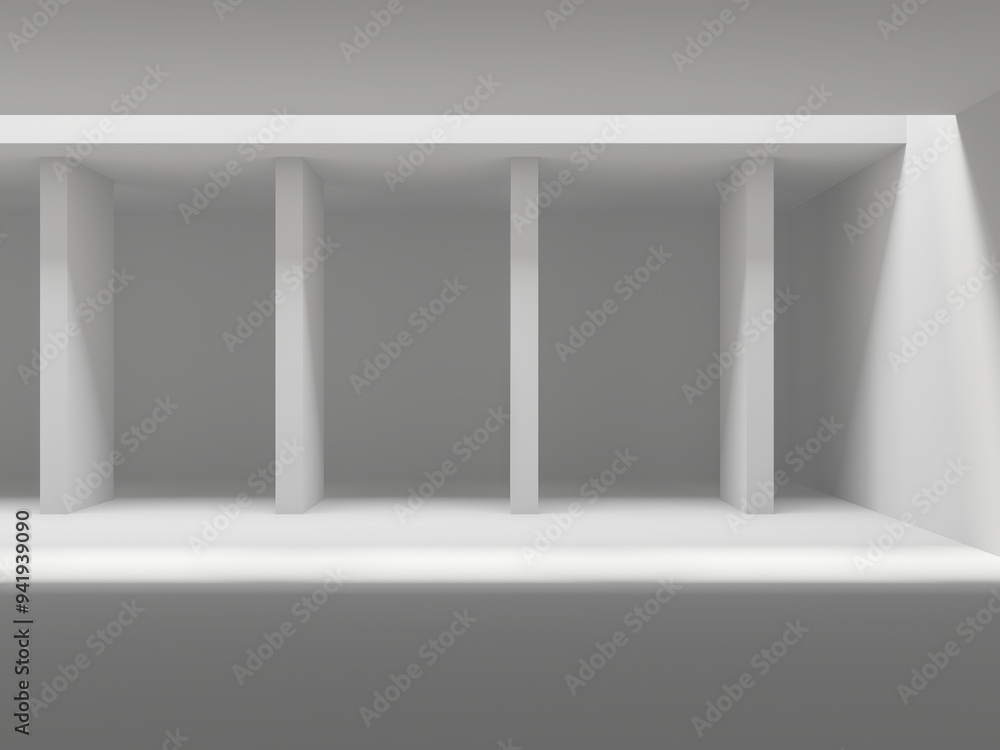 White elegant empty space. White wall room background. Abstract interior White elegant empty space. White wall room background. Abstract interior