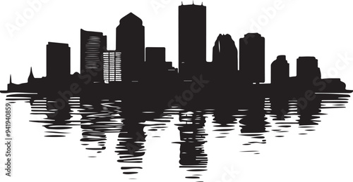 Boston silhouette skyline city silhouette vector, Boston silhouette skyline city art. Boston, Skyline, Silhouette, Cityscape, Vector, Urban, Architecture, Boston Skyline, City Silhouette, City Art, 