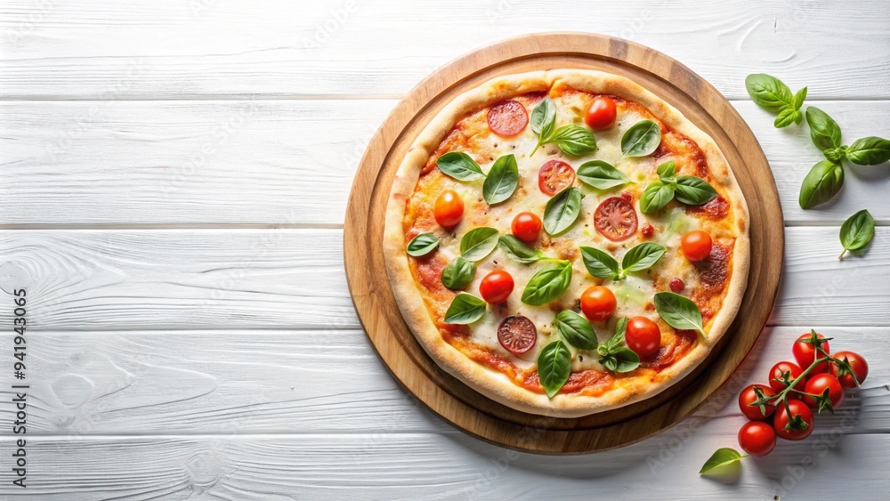 Tasty pizza with fresh ingredients Tasty pizza with fresh ingredients